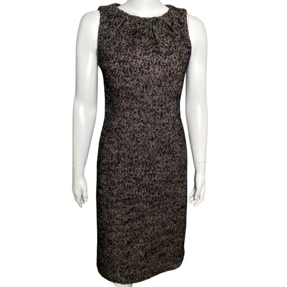 Michael Michael Kors Sleeveless Sheath Dress Womens Size 4 Tweed Wool Blend - Picture 1 of 10